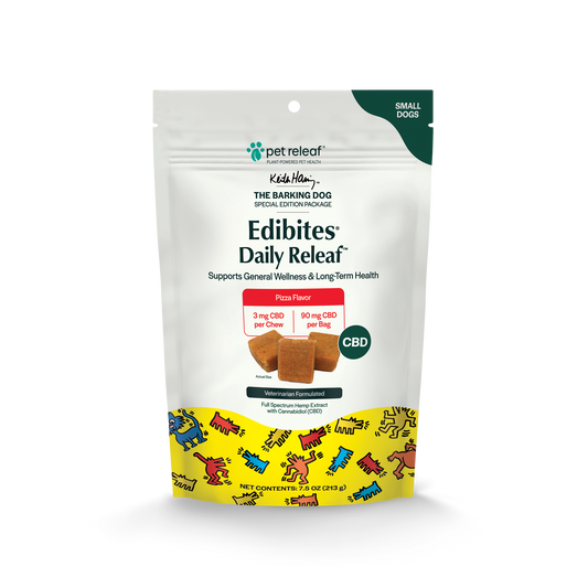 Daily Releaf CBD Edibites For Small Dogs – Pizza, Limited Edition Keith Haring CBD Chew