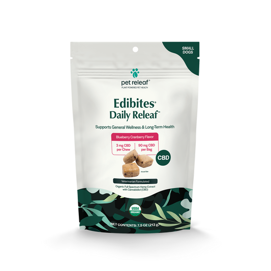 Daily Releaf CBD Edibites For Small Dogs – Blueberry Cranberry CBD Chew