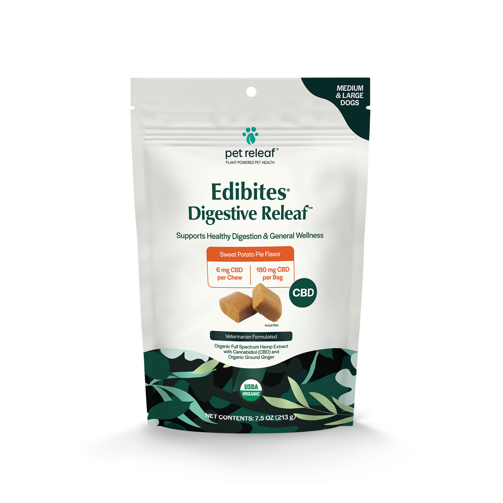 Digestive Releaf CBD Edibites For M/L Dogs – Sweet Potato CBD Chew