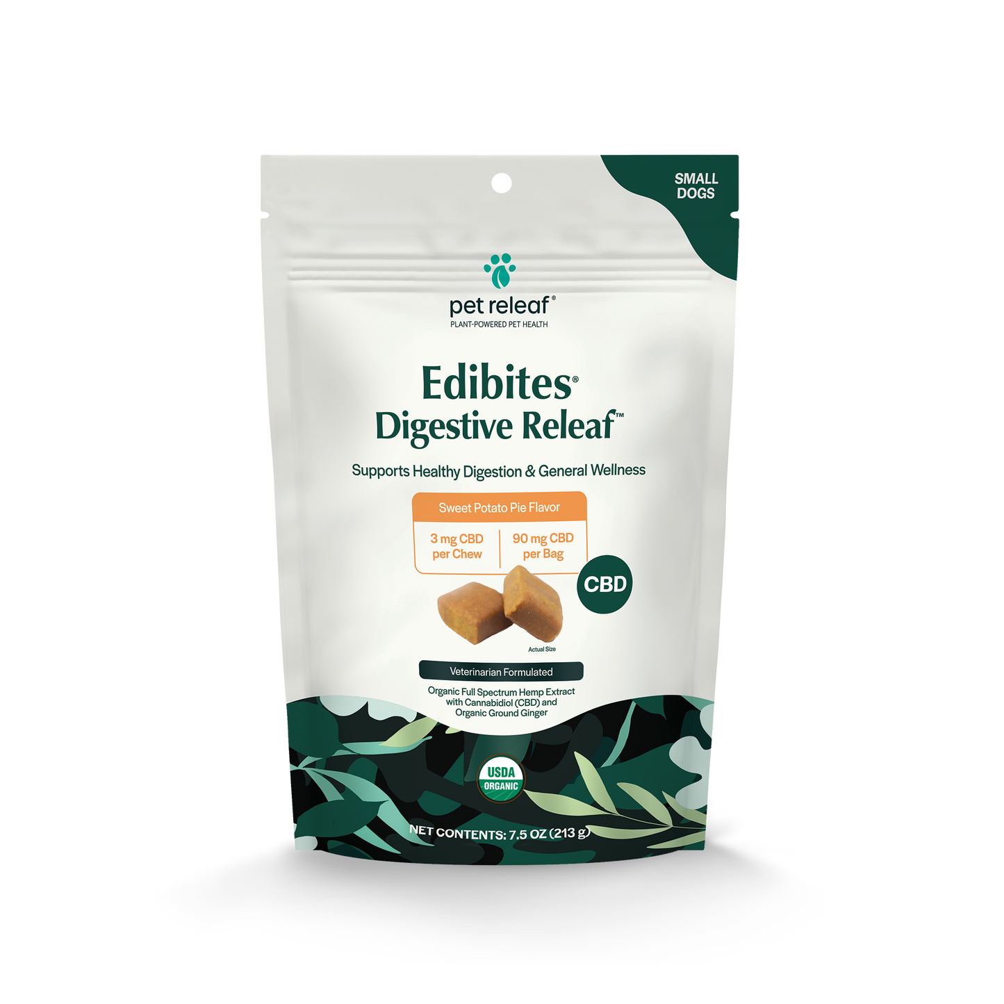 Digestive Releaf CBD Edibites For Small Dogs – Sweet Potato CBD Chew