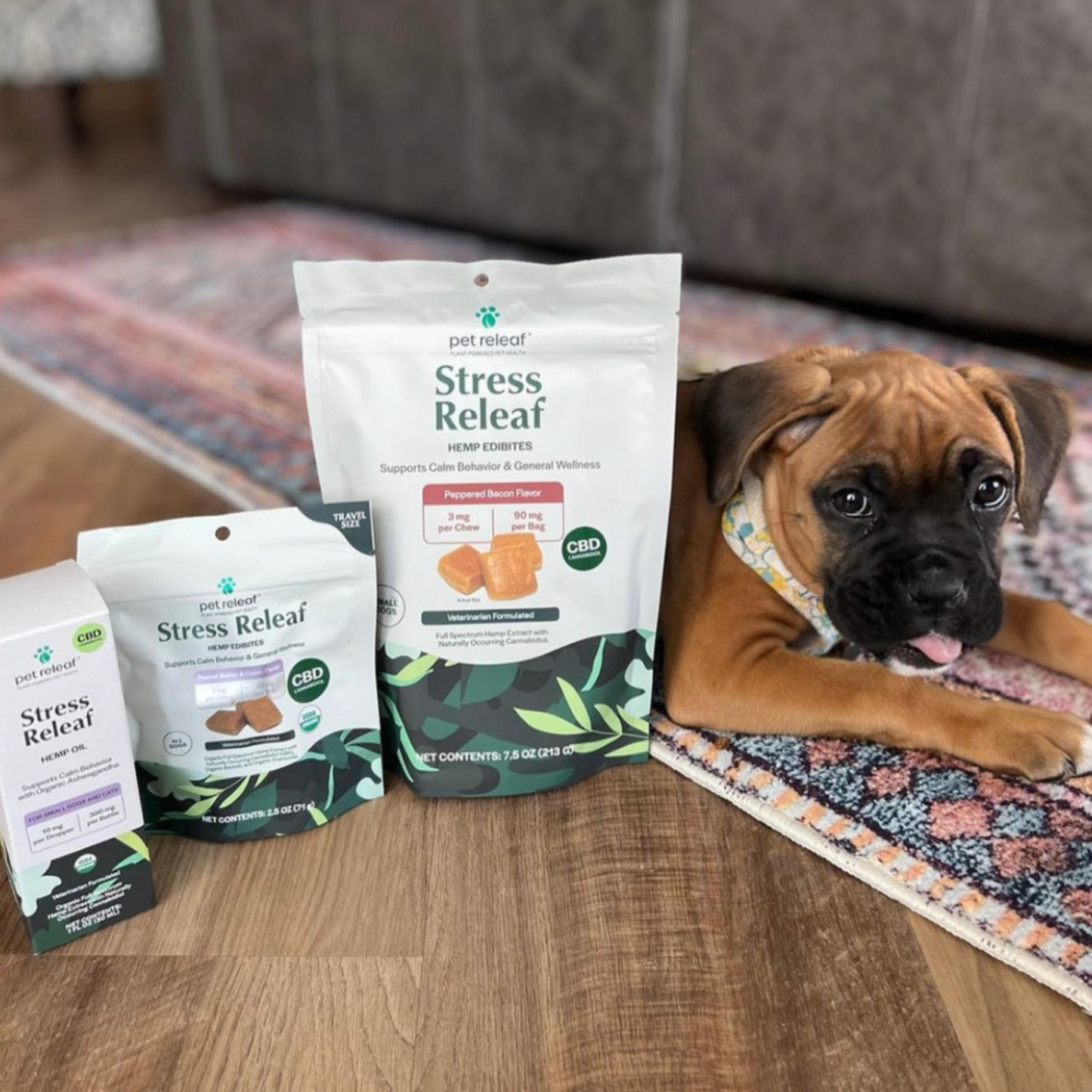 Stress Releaf CBD Edibites For Small Dogs – Bacon CBD Chew